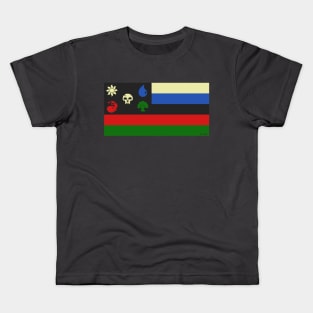 The National Flag of WUBRGania! | MTG Mana Color Design Kids T-Shirt